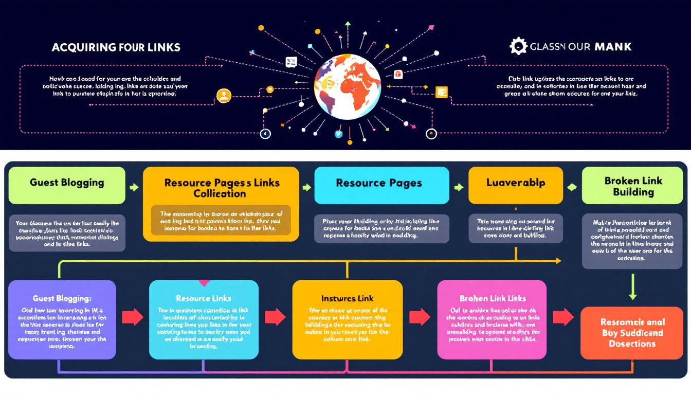 An illustration of advanced techniques for acquiring links.