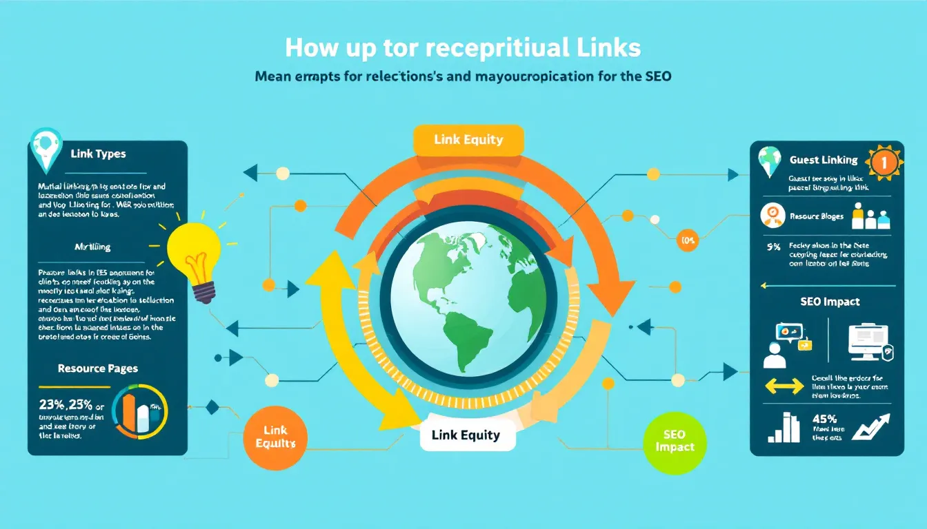 A diagram illustrating how reciprocal links affect SEO.